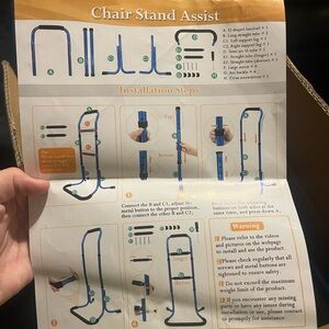 Blue Bed Assist Rail for Seniors